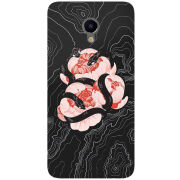 Чехол Uprint Meizu M3e Snake Rose