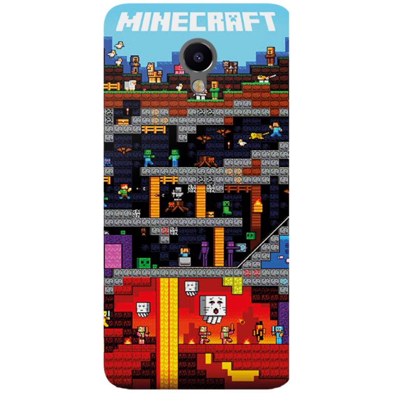 Чехол Uprint Meizu M3e Minecraft Lode Runner