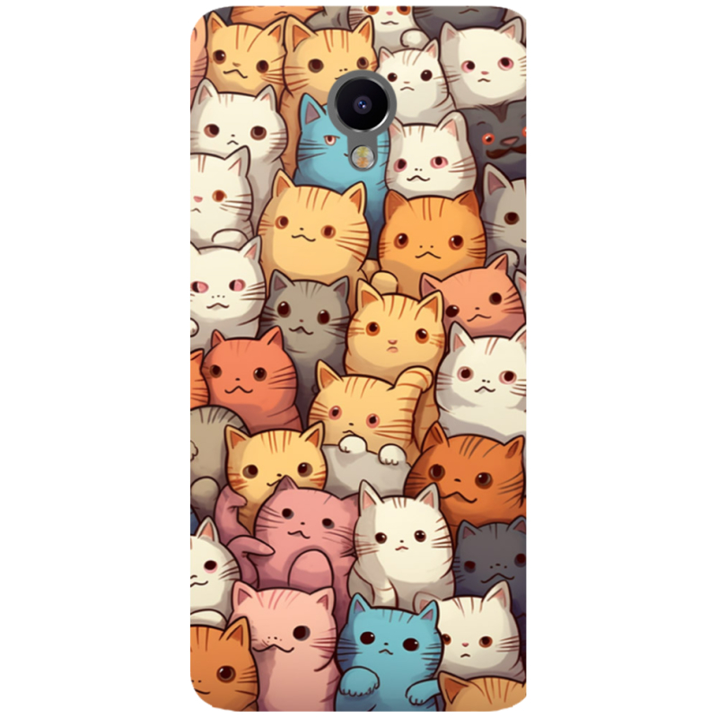 Чехол Uprint Meizu M3e Котики муркотики