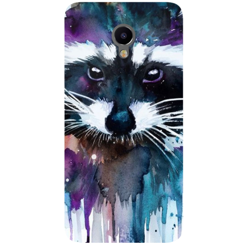Чехол Uprint Meizu M3e Акварельный енот