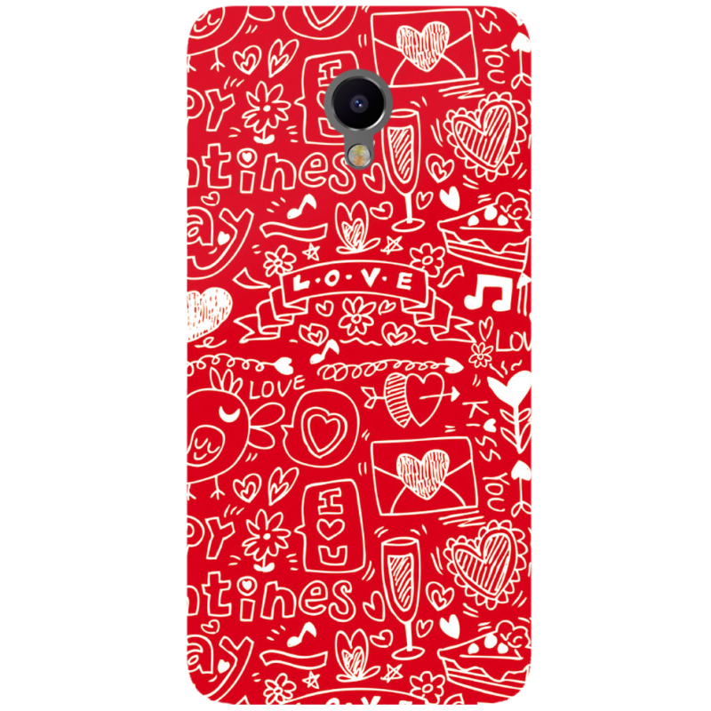 Чехол Uprint Meizu M3e Happy Valentines
