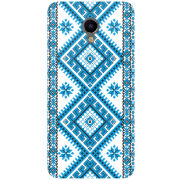 Чехол Uprint Meizu M3e Блакитний Орнамент
