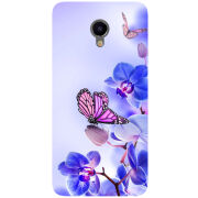 Чехол Uprint Meizu M3e Orchids and Butterflies