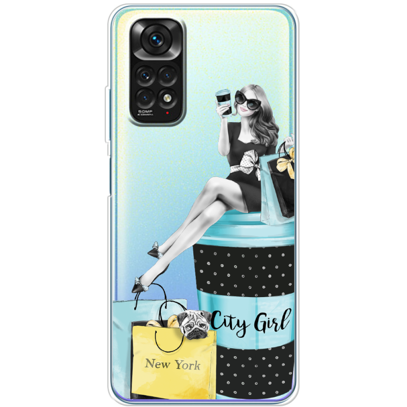 Прозрачный чехол BoxFace Xiaomi Redmi Note 11 / Note 11S Global Version City Girl