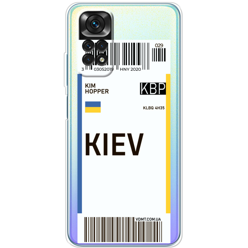 Прозрачный чехол BoxFace Xiaomi Redmi Note 11 / Note 11S Global Version Ticket Kiev