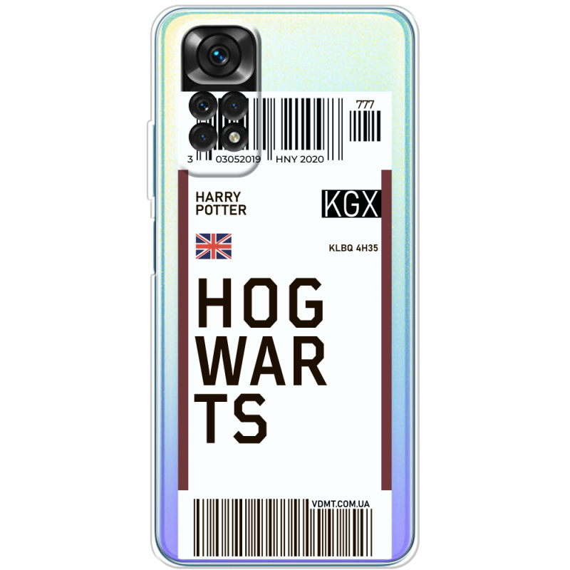 Прозрачный чехол BoxFace Xiaomi Redmi Note 11 / Note 11S Global Version Ticket Hogwarts