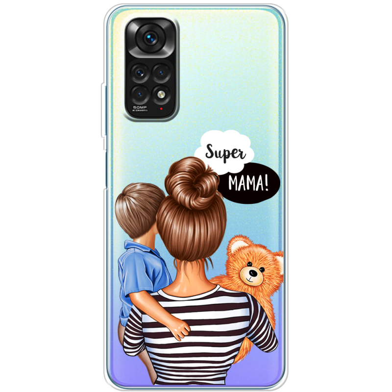 Прозрачный чехол BoxFace Xiaomi Redmi Note 11 / Note 11S Global Version Super Mama and Son