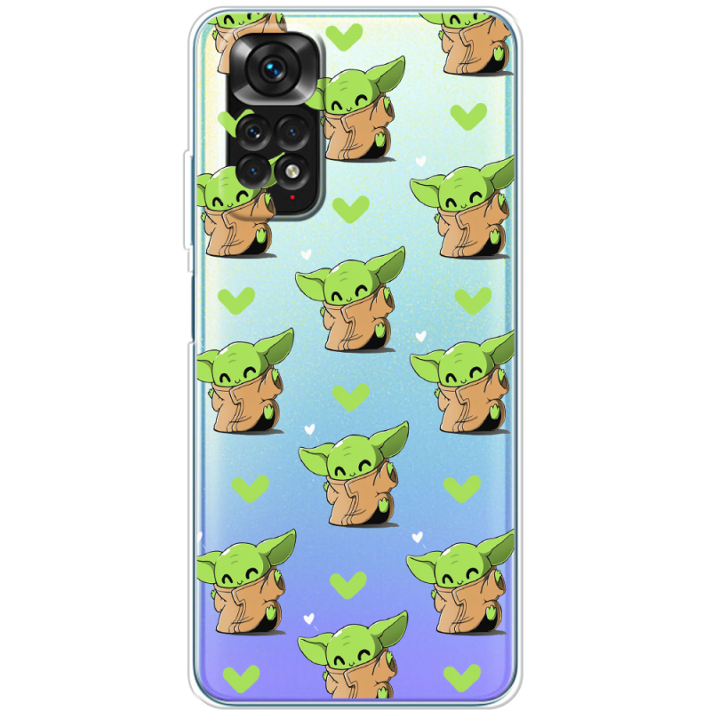 Прозрачный чехол BoxFace Xiaomi Redmi Note 11 / Note 11S Global Version Pattern Baby Yoda