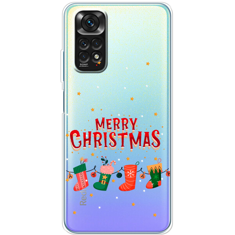 Прозрачный чехол BoxFace Xiaomi Redmi Note 11 / Note 11S Global Version Merry Christmas