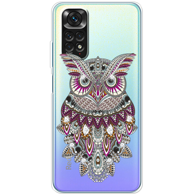 Чехол со стразами BoxFace Xiaomi Redmi Note 11 / Note 11S Global Version Owl