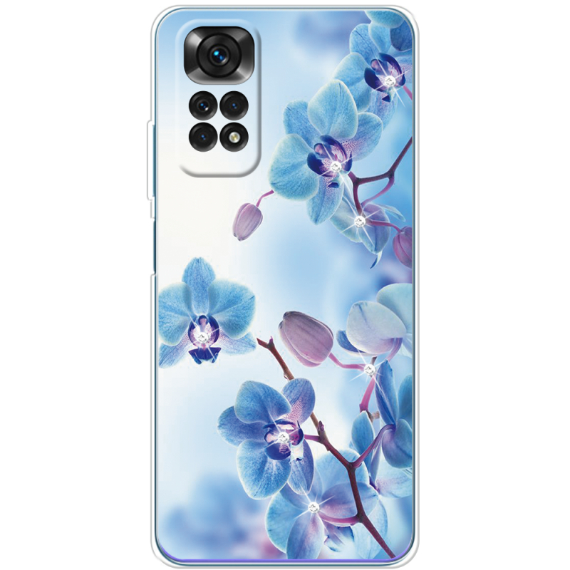 Чехол со стразами BoxFace Xiaomi Redmi Note 11 / Note 11S Global Version Orchids