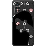 Черный чехол BoxFace Xiaomi Redmi Note 11 / Note 11S Flower Hair