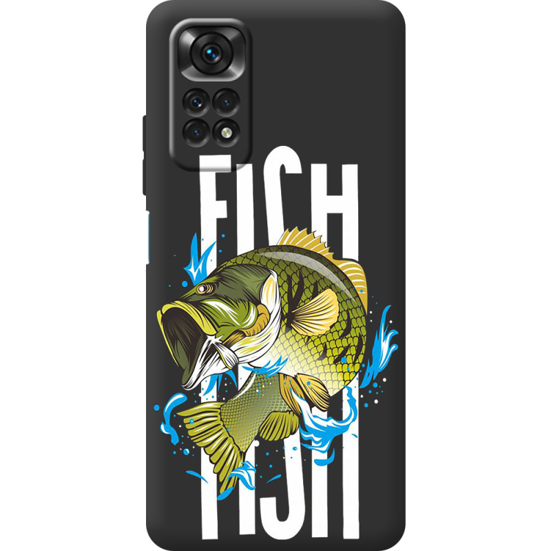 Черный чехол BoxFace Xiaomi Redmi Note 11 / Note 11S Fish