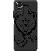 Черный чехол BoxFace Xiaomi Redmi Note 11 / Note 11S Grizzly Bear