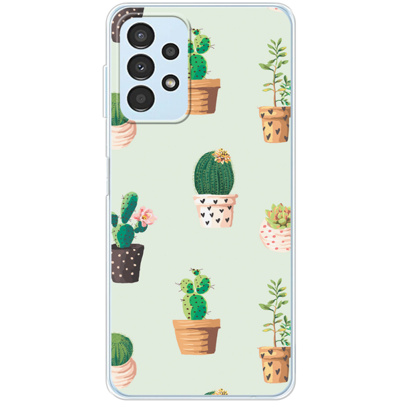 Чехол BoxFace Samsung Galaxy A32 5G (A326) L-green Cacti