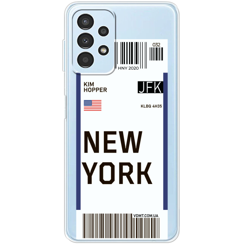 Прозрачный чехол BoxFace Samsung Galaxy A32 5G (A326) Ticket New York