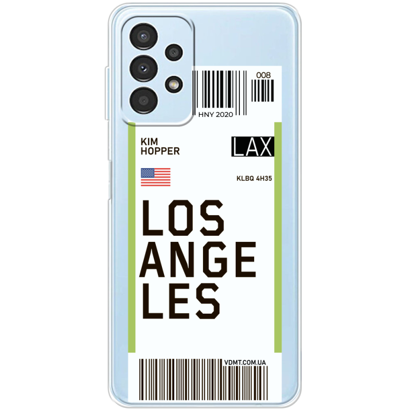 Прозрачный чехол BoxFace Samsung Galaxy A32 5G (A326) Ticket Los Angeles