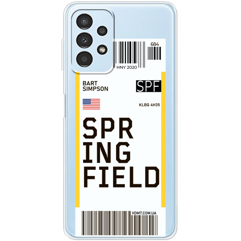 Прозрачный чехол BoxFace Samsung Galaxy A32 5G (A326) Ticket Springfield