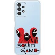 Прозрачный чехол BoxFace Samsung Galaxy A32 5G (A326) siquid game люди в красном