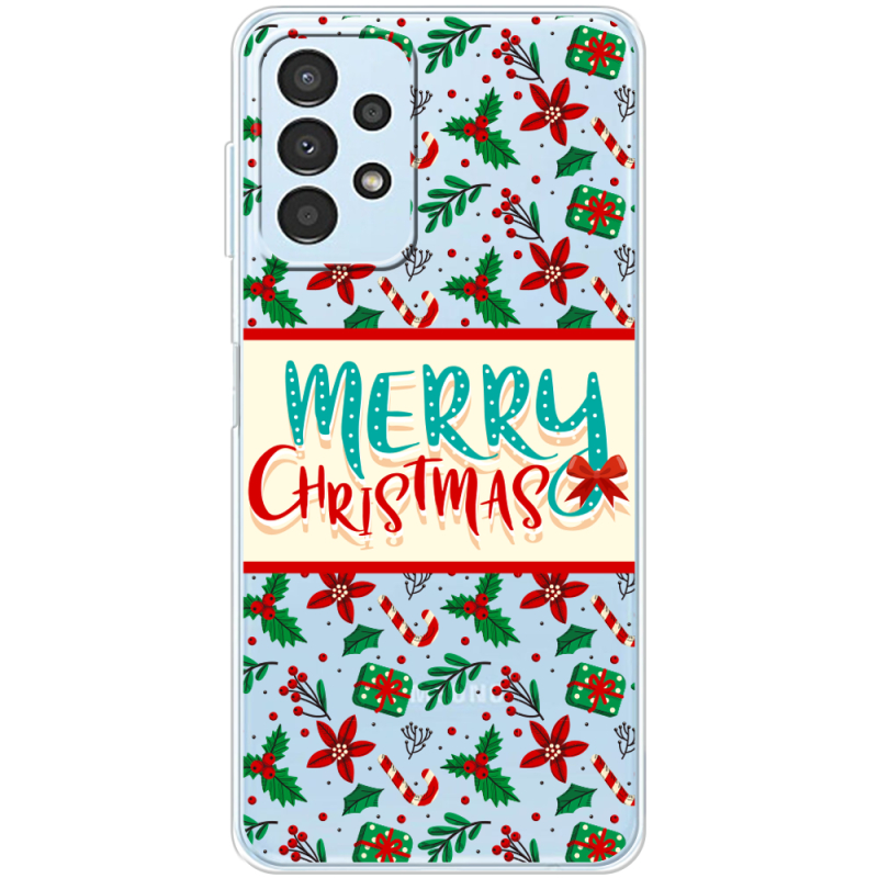 Прозрачный чехол BoxFace Samsung Galaxy A32 5G (A326) Vintage Christmas Pattern