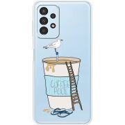 Прозрачный чехол BoxFace Samsung Galaxy A32 5G (A326) Segull in Cofee Pool
