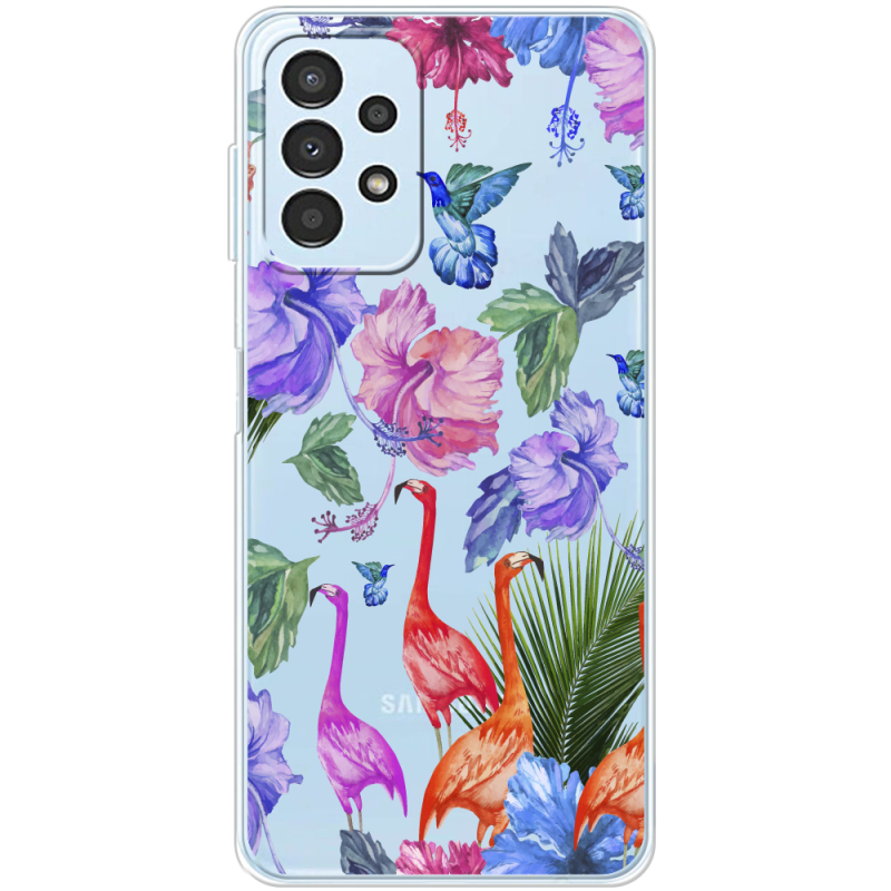 Прозрачный чехол BoxFace Samsung Galaxy A32 5G (A326) Flamingo