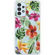Прозрачный чехол BoxFace Samsung Galaxy A32 5G (A326) Tropical Flowers