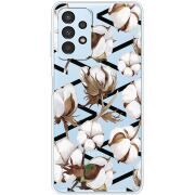Прозрачный чехол BoxFace Samsung Galaxy A32 5G (A326) Cotton flowers