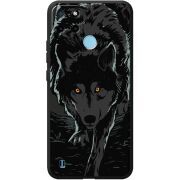 Черный чехол BoxFace Realme C21Y Wolf