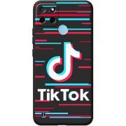 Черный чехол BoxFace Realme C21Y Tik Tok