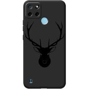 Черный чехол BoxFace Realme C21Y Deer