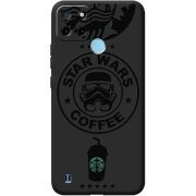Черный чехол BoxFace Realme C25Y Dark Coffee