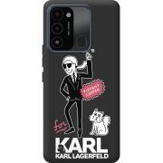 Черный чехол BoxFace Tecno Spark Go 2022 For Karl