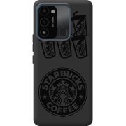 Черный чехол BoxFace Tecno Spark Go 2022 Black Coffee