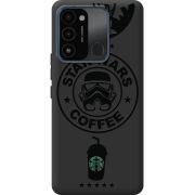 Черный чехол BoxFace Tecno Spark Go 2022 Dark Coffee