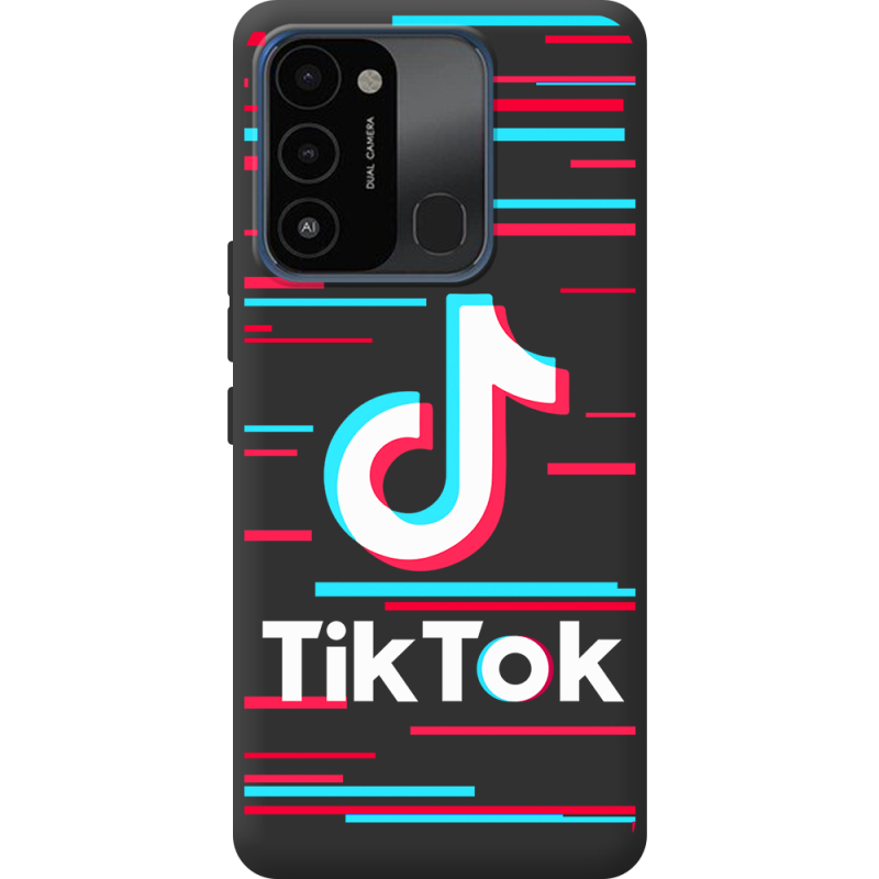 Черный чехол BoxFace Tecno Spark Go 2022 Tik Tok