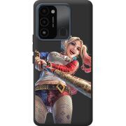 Черный чехол BoxFace Tecno Spark Go 2022 Happy Harley Quinn