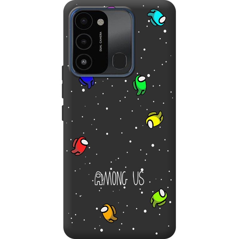 Черный чехол BoxFace Tecno Spark Go 2022 Among Us Invisible