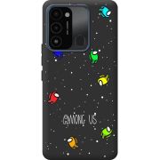 Черный чехол BoxFace Tecno Spark Go 2022 Among Us Invisible