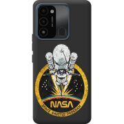 Черный чехол BoxFace Tecno Spark Go 2022 NASA Spaceship