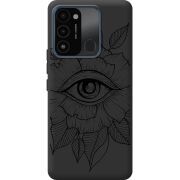 Черный чехол BoxFace Tecno Spark Go 2022 Eye