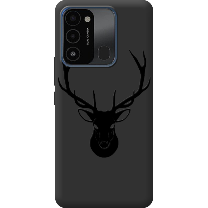 Черный чехол BoxFace Tecno Spark Go 2022 Deer