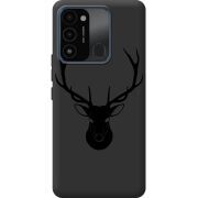 Черный чехол BoxFace Tecno Spark Go 2022 Deer