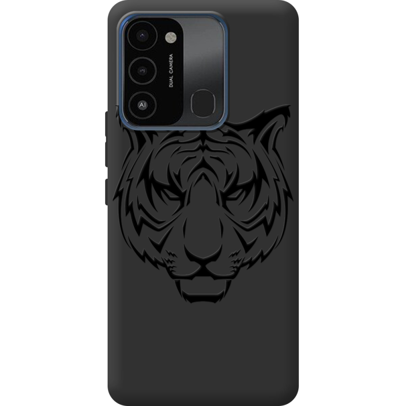 Черный чехол BoxFace Tecno Spark Go 2022 Tiger