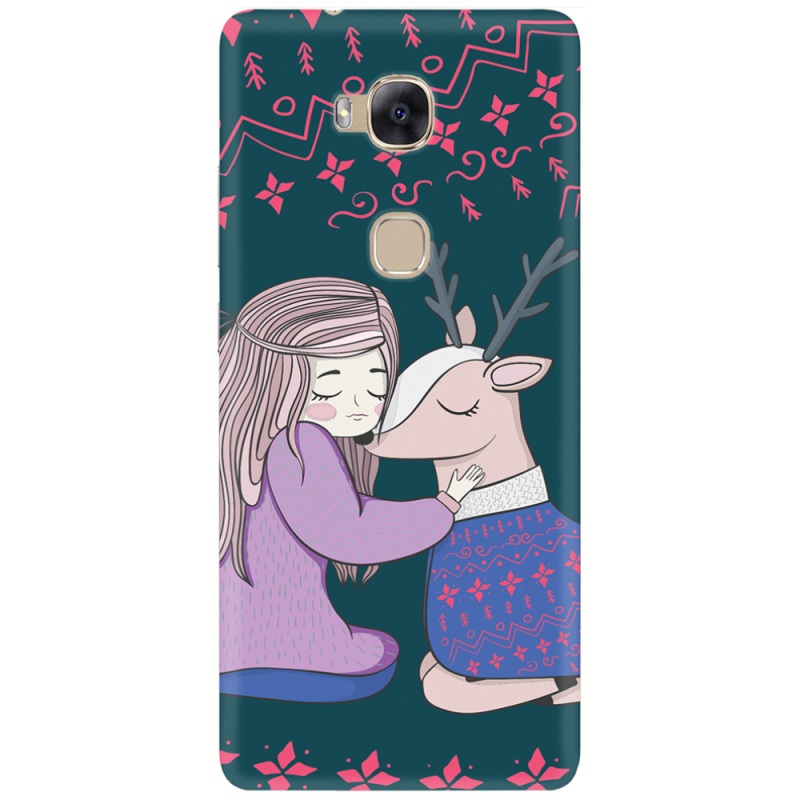 Чехол Uprint Huawei Honor 5X Girl and deer