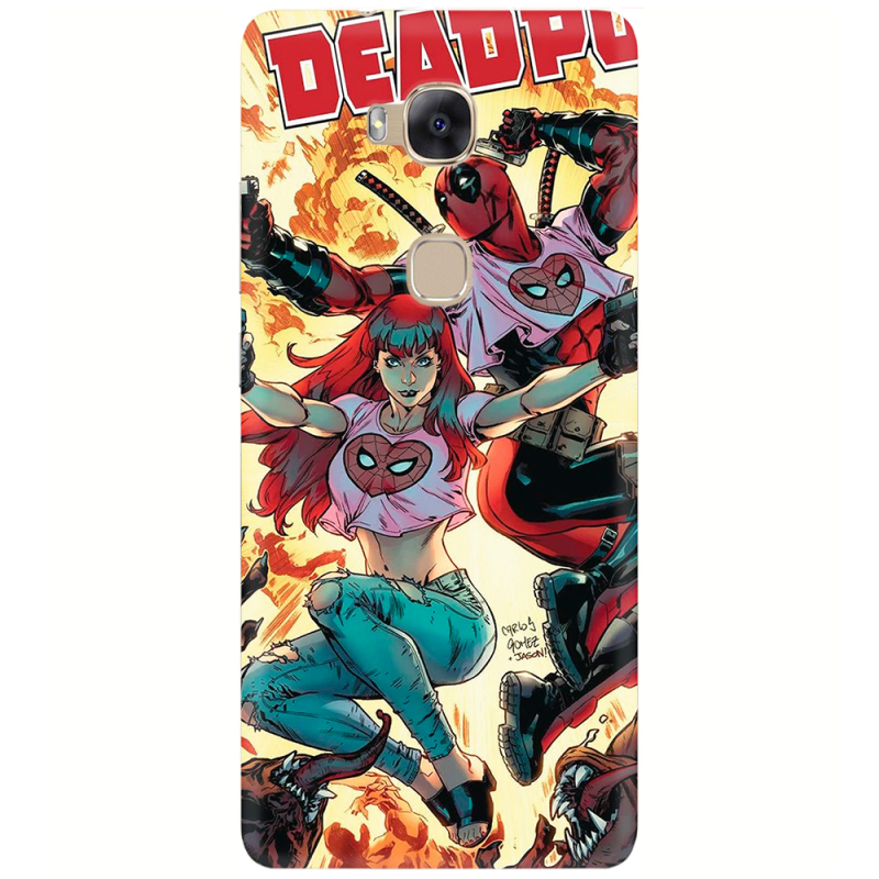 Чехол Uprint Huawei Honor 5X Deadpool and Mary Jane