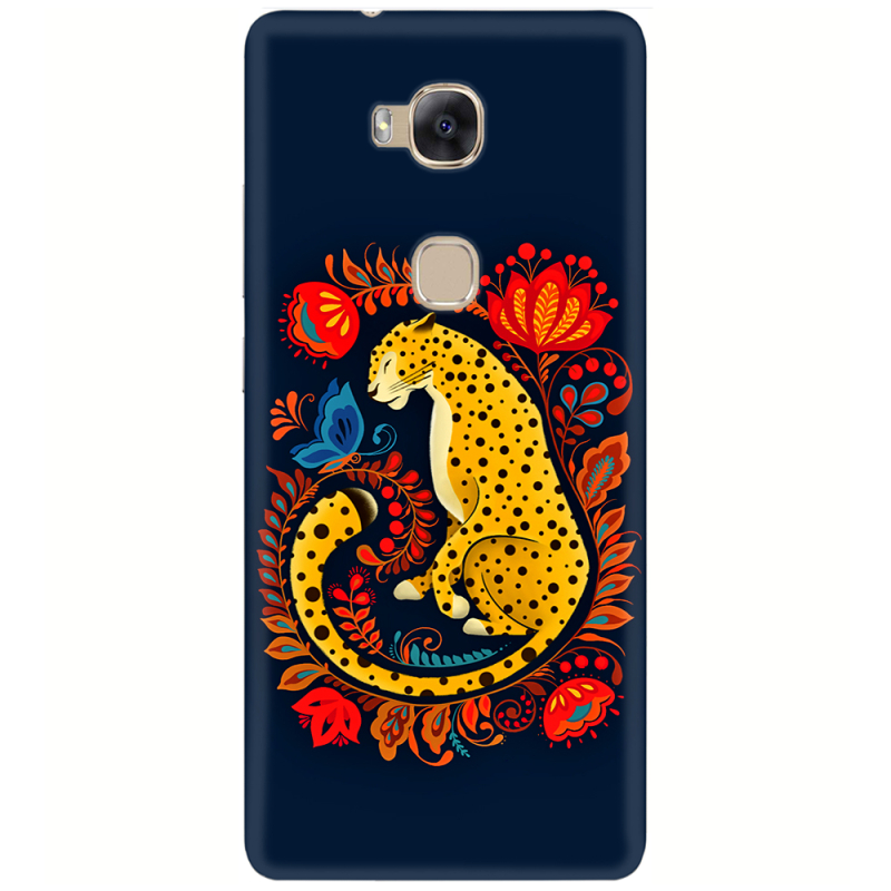 Чехол Uprint Huawei Honor 5X Petrykivka Leopard