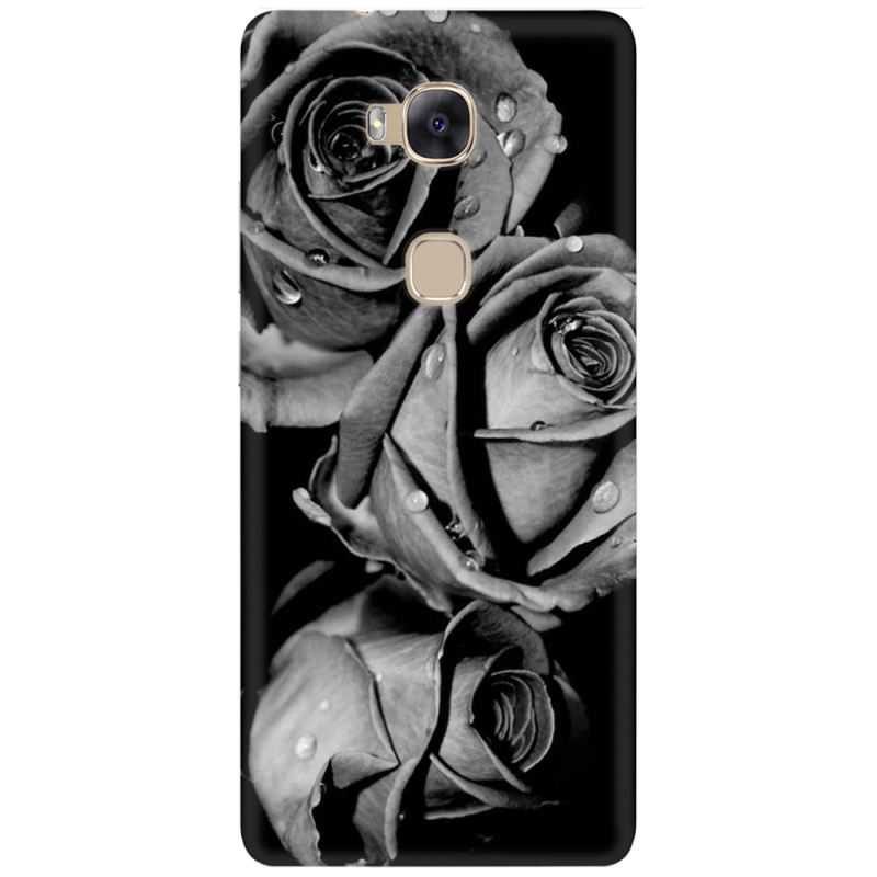 Чехол Uprint Huawei Honor 5X Black and White Roses