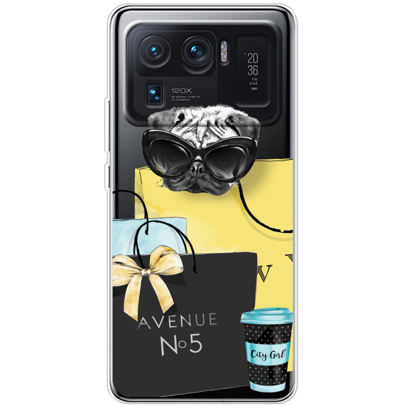 Прозрачный чехол BoxFace Xiaomi Mi 11 Ultra Fashion Pug