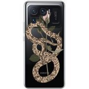 Прозрачный чехол BoxFace Xiaomi Mi 11 Ultra Glamor Snake